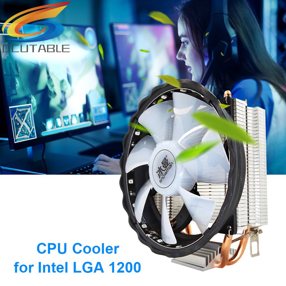 Quạt Tản Nhiệt CPU RGB PC Im Lặng 2 Ống Cho Intel LGA 1150