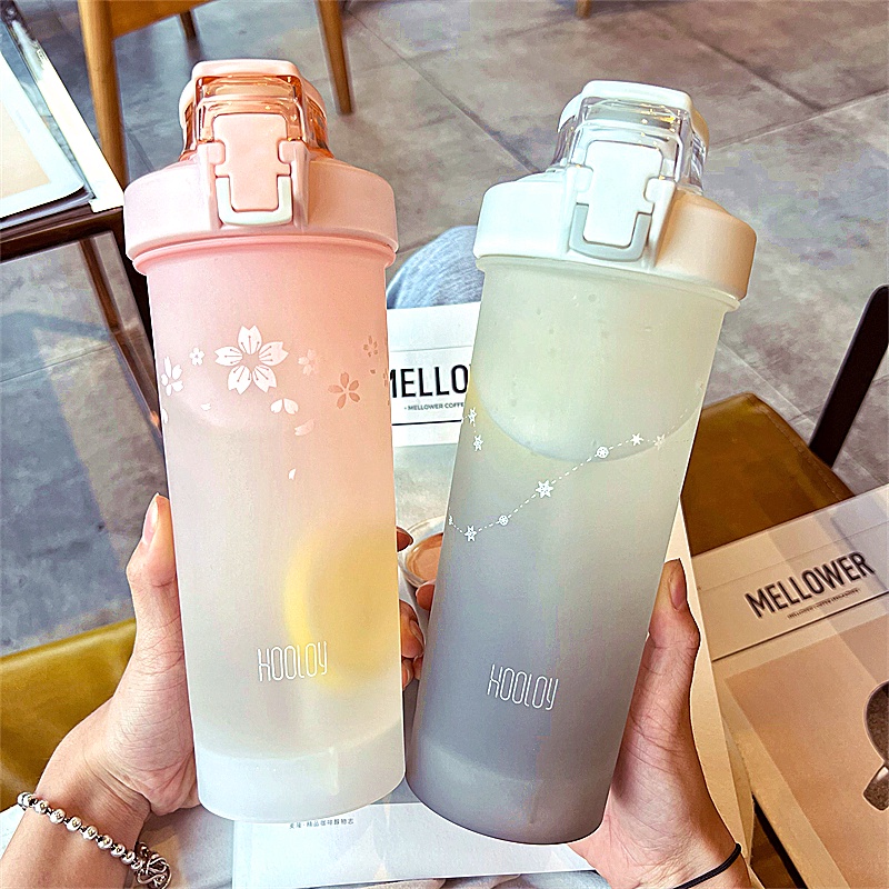 Bình Lắc Protein 800ml Màu Gradient Dung Tích Lớn Chống Rò Rỉ Tiện Dụng