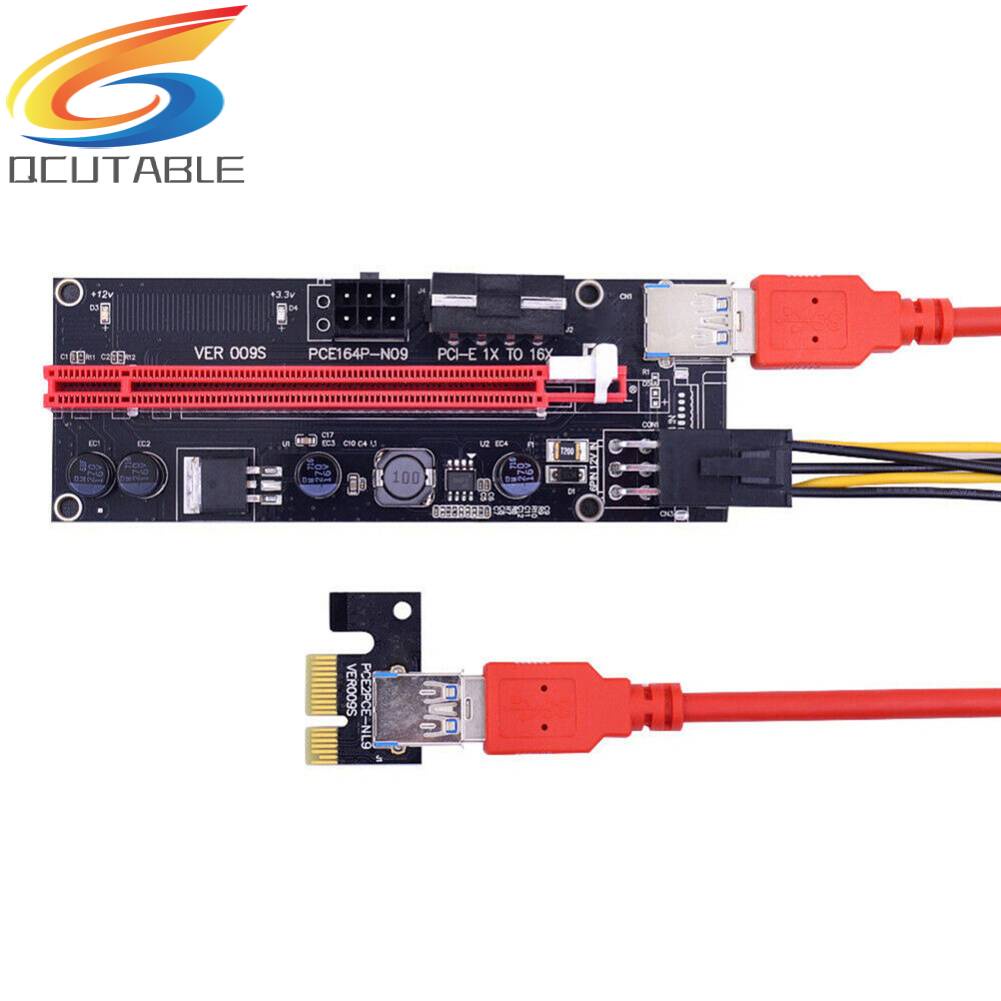 Thẻ Mở Rộng Pcie Ver009S Pcie 1X Sang 16X Cổng USB 3.0