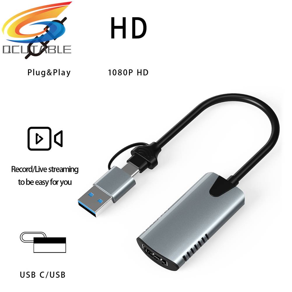 Bộ Chuyển Đổi Thẻ Video USB A Type-C HDMI Sang USB HD Chất Lượng Cao