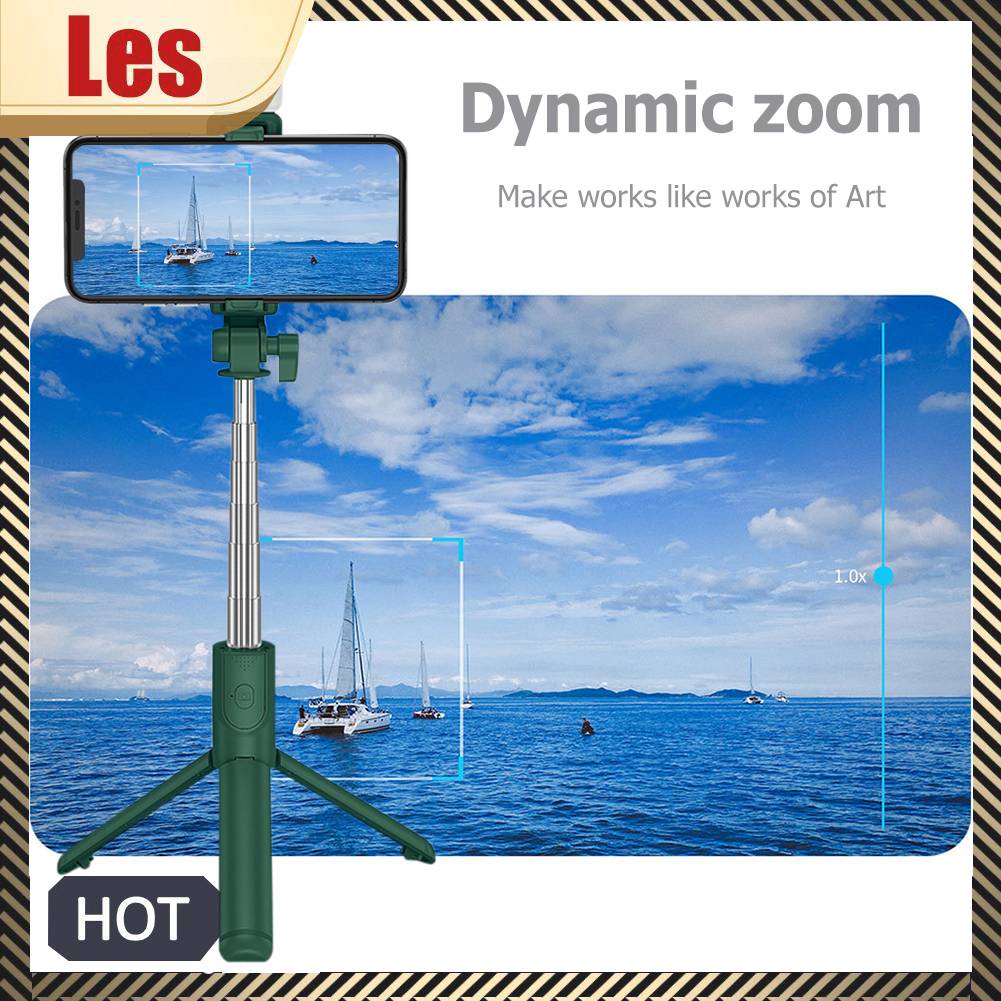 Gậy Tự Sướng Bằng Hợp Kim Nhôm Di Động Với Đèn Gắn Điện Thoại Di Động