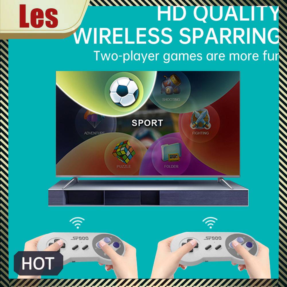 Máy Chơi Game Cầm Tay Không Dây 2.4G HD TV Video Với 2 Bộ Điều Khiển