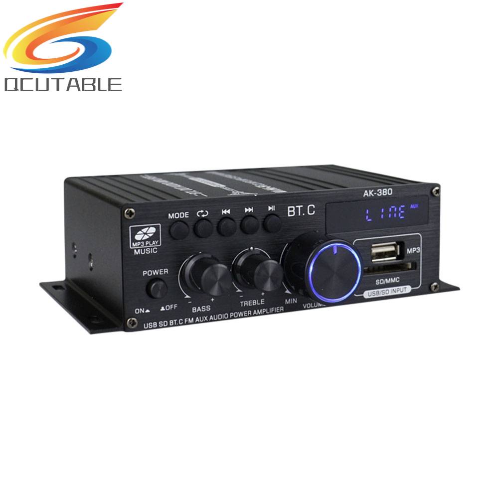 Bộ Khuếch Đại Âm Thanh Bluetooth AK380 12V 2 Kênh HIFI Chuyên Dụng Cho Gia Đình