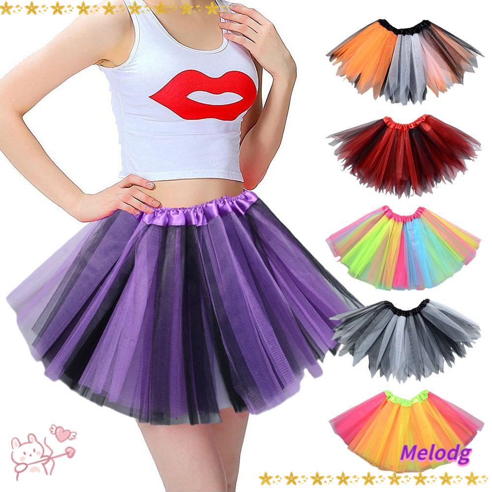 MELODG Chân Váy Tutu Nhiều Màu Sắc Thời Trang Cho Bé Gái