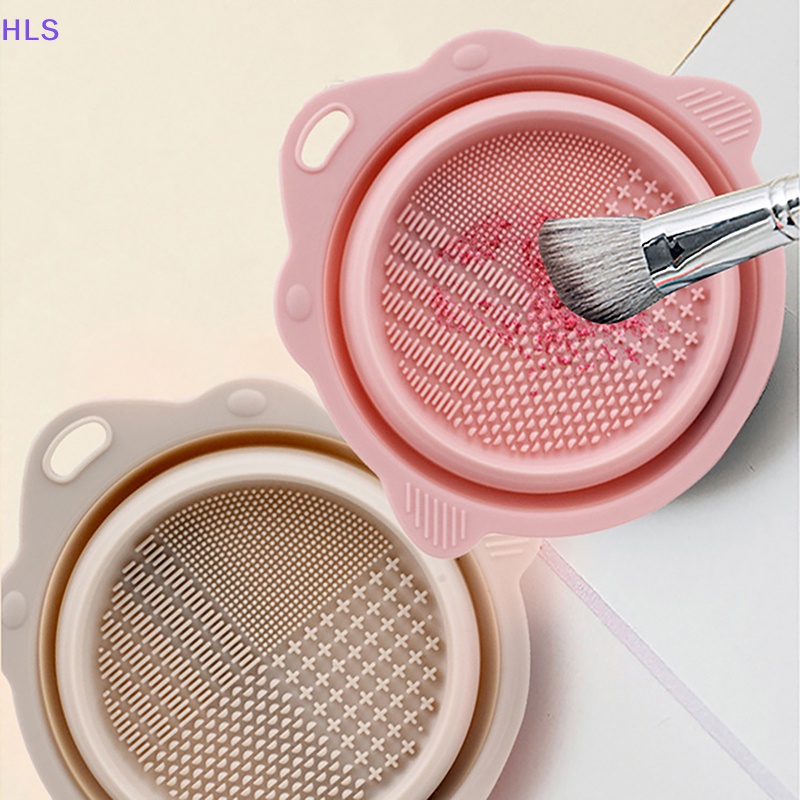 Hộp Silicone Vệ Sinh Cọ Trang Điểm Gấp Gọn Tiện Dụng
