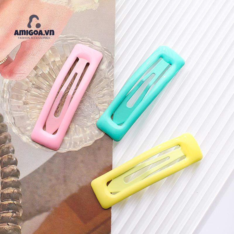 ✨✨Kẹp Tóc Hình Chữ Nhật Màu Kẹo Ngọt Xinh Xắn Cho Bé Gái
