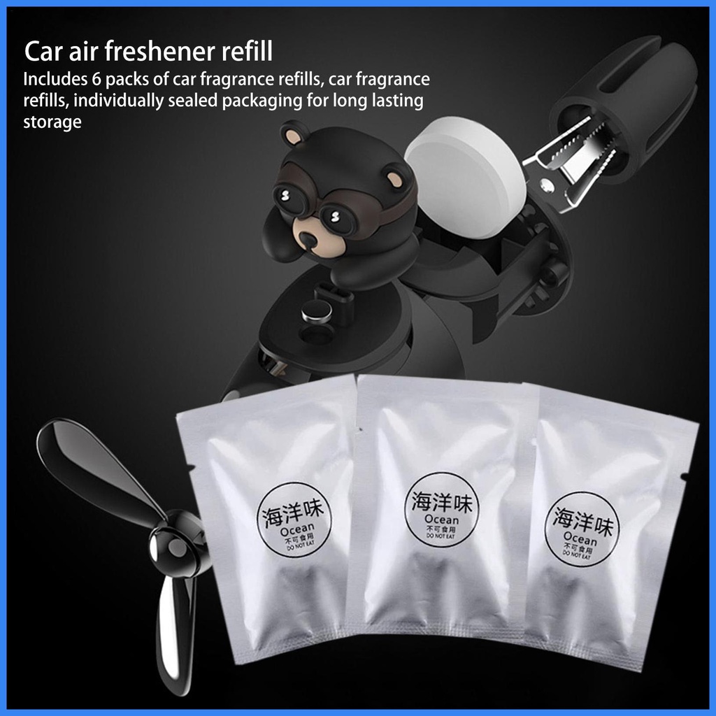 Set 6 Viên Nén Làm Mát Không Khí Xe Hơi Đa Năng Có Thể Nạp Đầy Lại Cho Nhà Ở / Xe Hơi