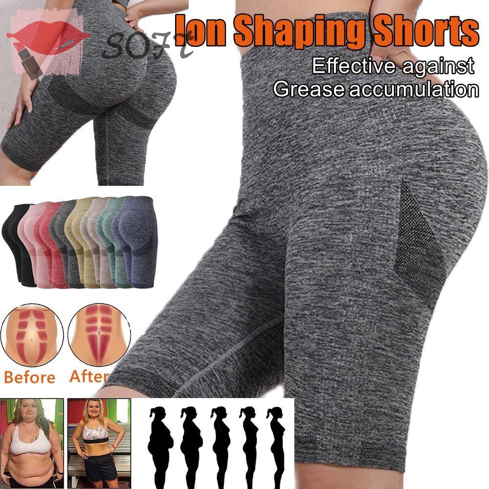 Quần Short Nâng Mông / Làm Thon Gọn Cơ Thể Màu Xanh Lá / Đen Thiết Kế Mới Dùng Tập Yoga