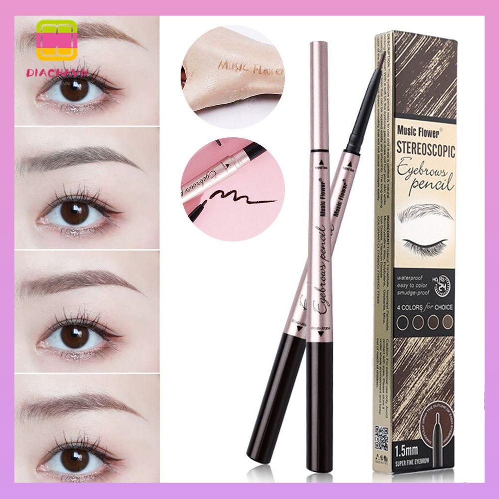 DIACHAVN Bút Kẻ Lông Mày Hai Đầu Không Nhòe Lâu Trôi
