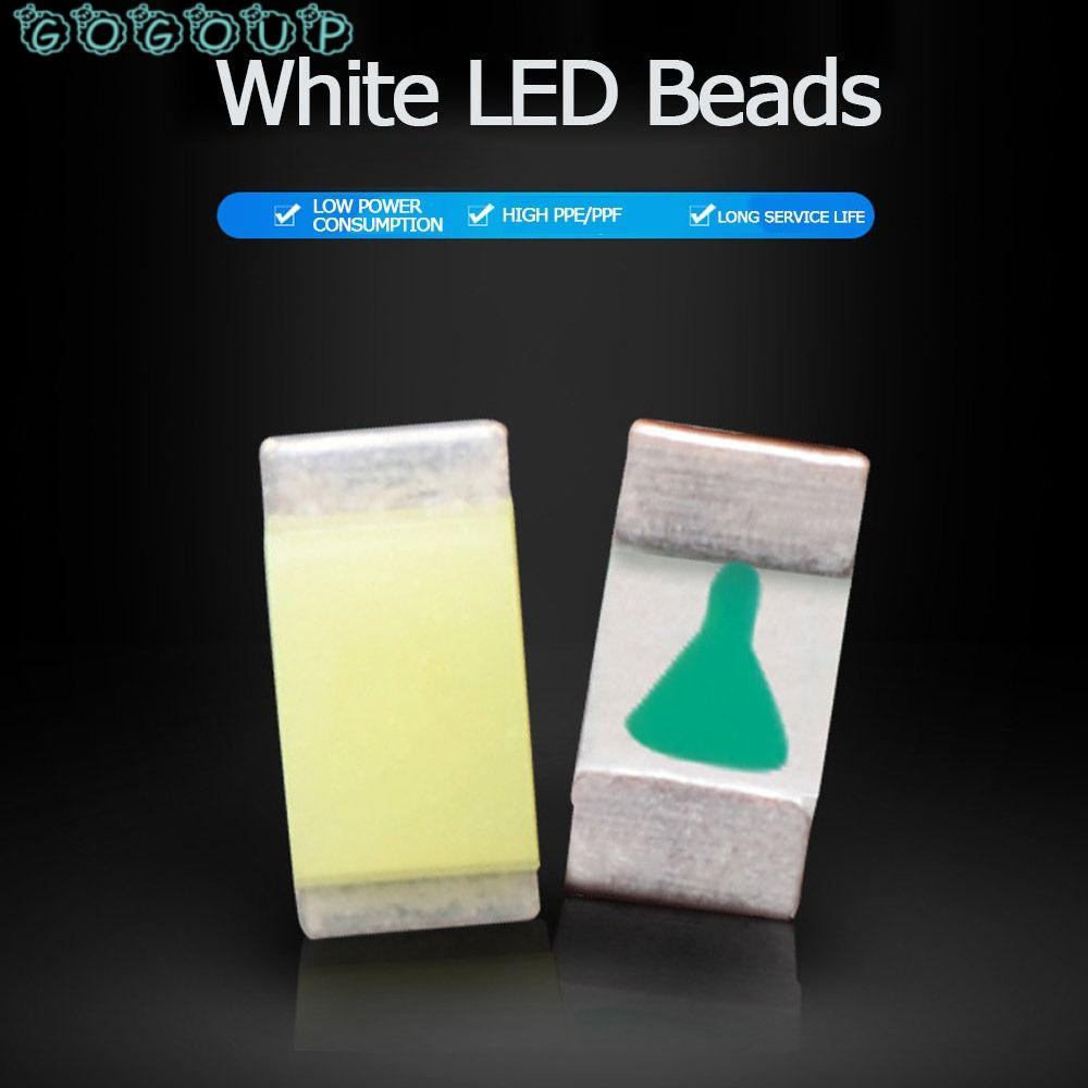 GOGOUP Set 100 Đi Ốt Đèn Led SMD Màu Trắng Bạc DIY