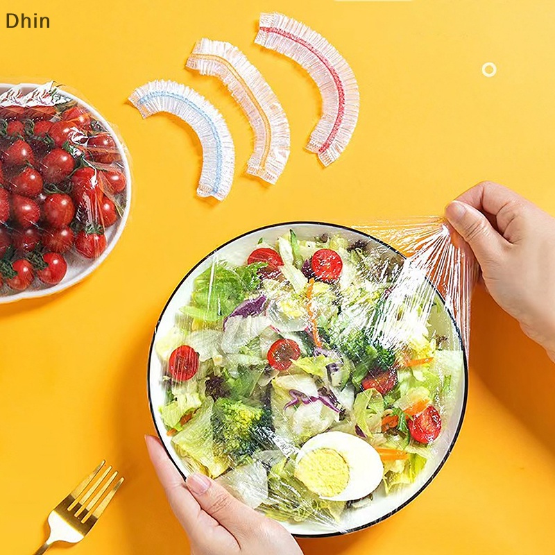 Set 100 Túi Nhựa Bọc Thực Phẩm Dùng Một Lần Nhiều Màu Sắc