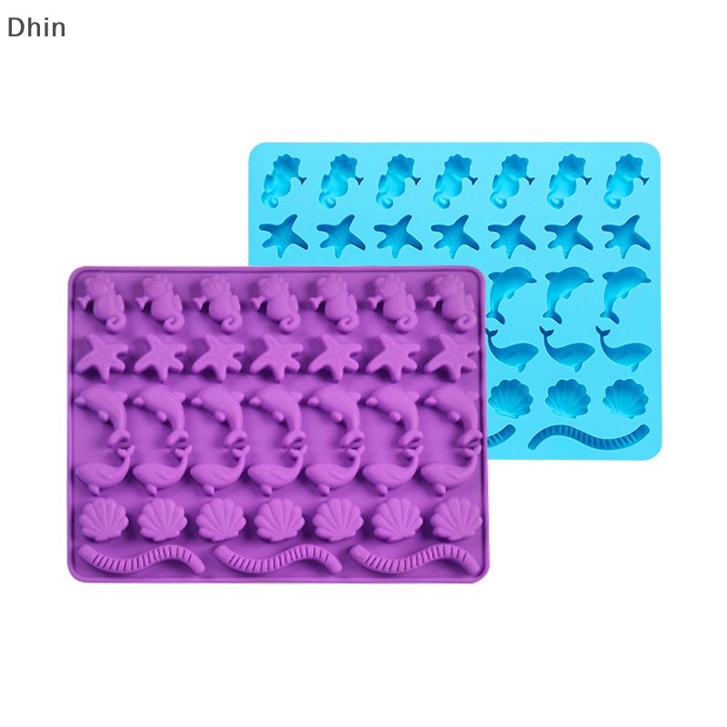 1 Khuôn Silicone Làm Bánh Kẹo Đa Năng Hình Động Vật Biển