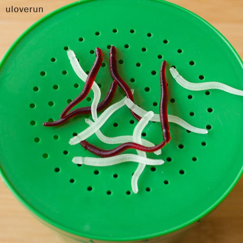 Set 50 Mồi Câu Cá Nhân Tạo Hình Con Sâu 35mm Tiện Dụng