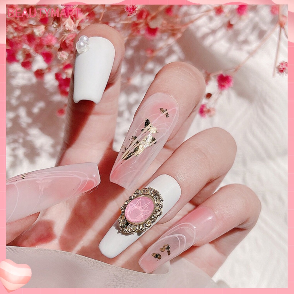 Bộ 5 Khung Kim Loại Tự Trang Trí Móng Tay Nghệ Thuật Cho Nữ