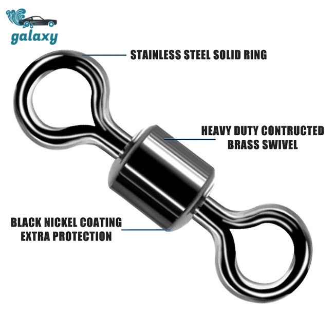 Galaxy 500 Khoen Ma Ní Câu Cá 5 Kích Cỡ Bằng Thép Không Gỉ