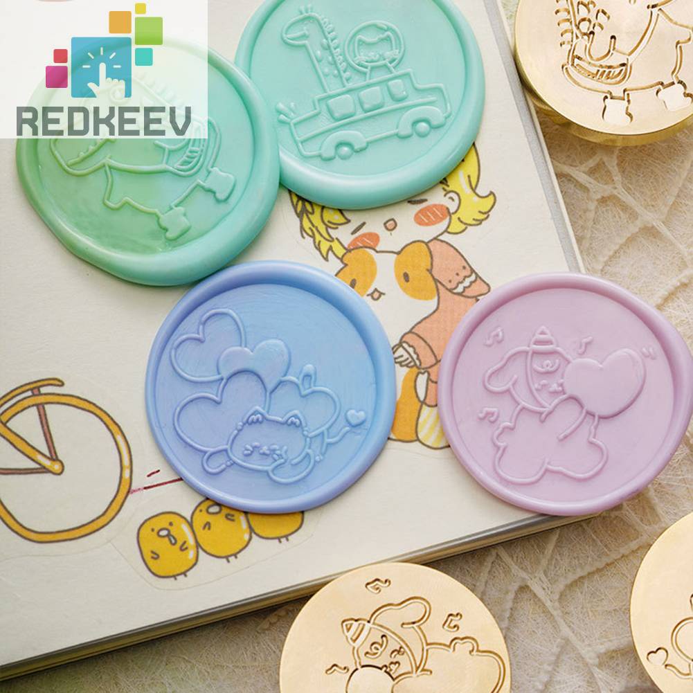 Đầu Tem Đóng Dấu Họa Tiết Hoạt Hình DIY Tùy Chỉnh Cho Thiệp Mời Đám Cưới