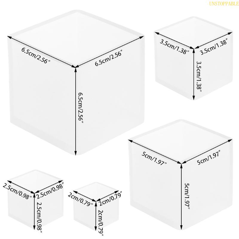 Khuôn Silicone Làm Trang Sức Hình Khối Lập Phương Diy