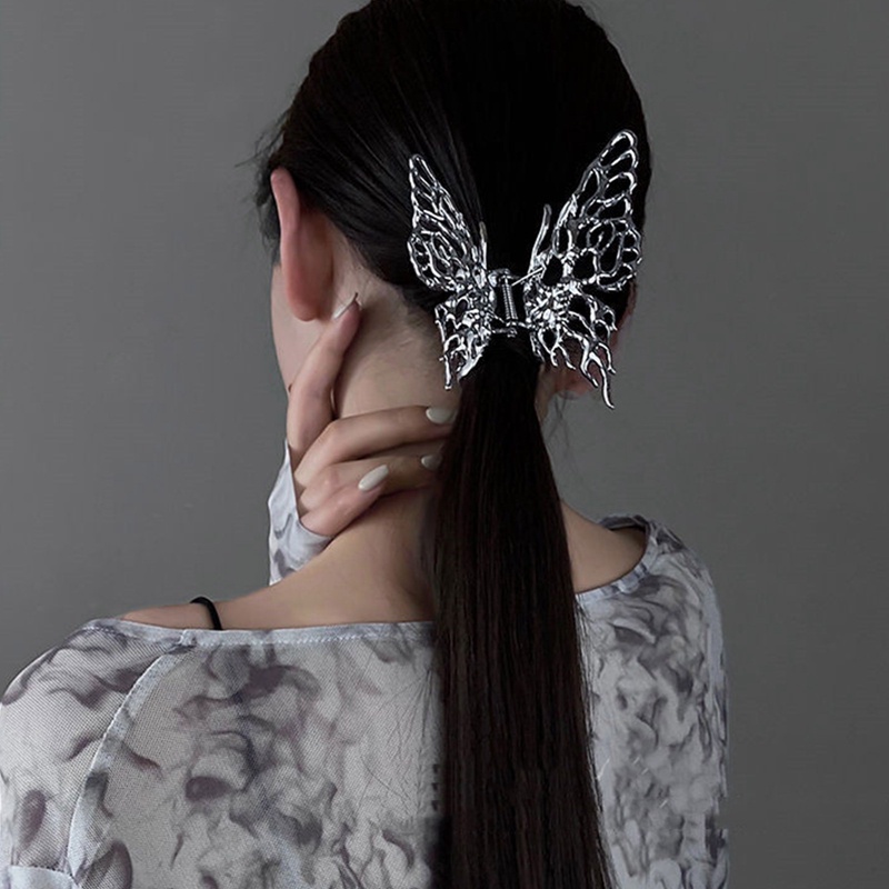 Kẹp Tóc Bướm Kim Loại Thời Trang Cho Nữ