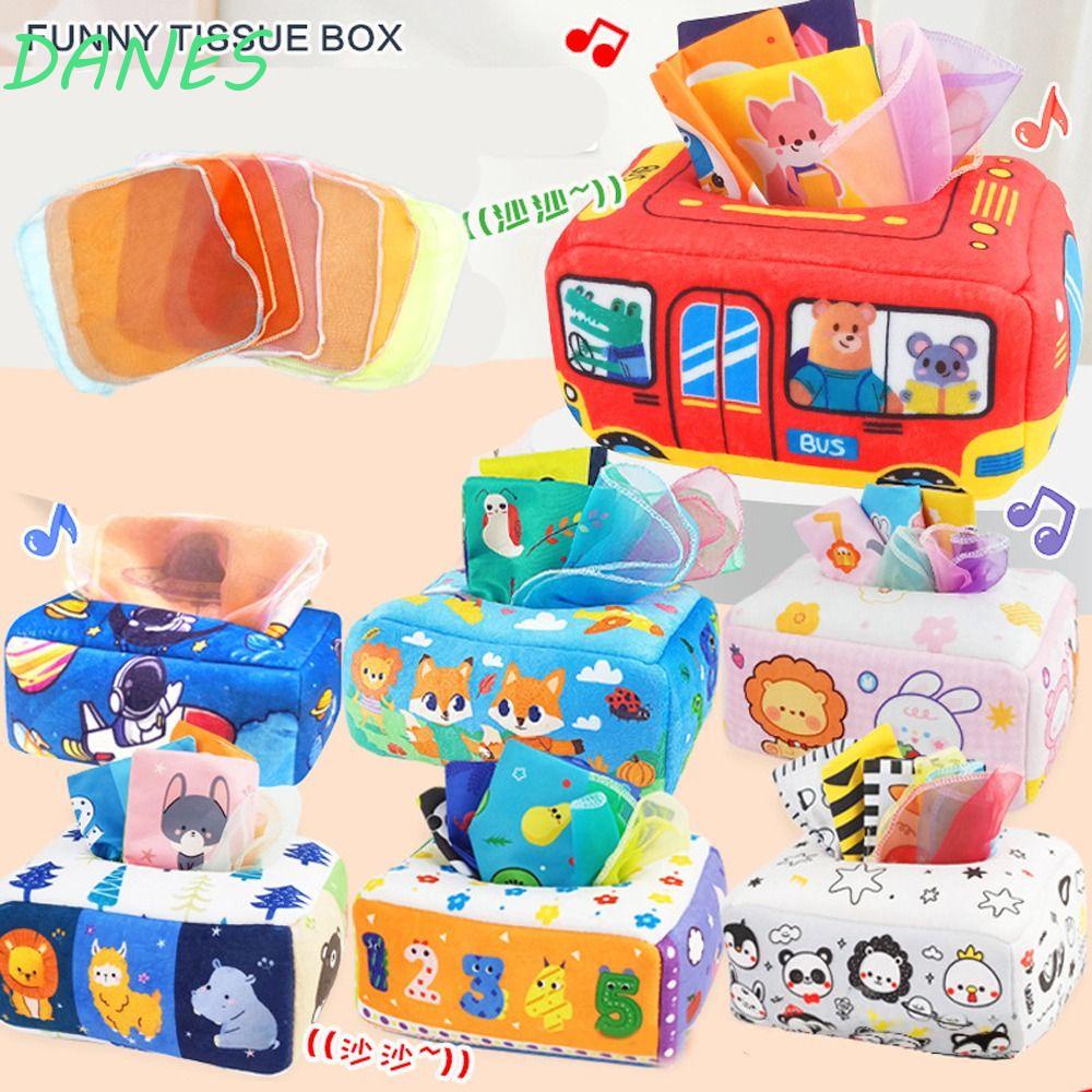 DANES Hộp Khăn Giấy Mềm Hình Chim Cánh Cụt Đồ Chơi Giáo Dục Theo Phương Pháp Montessori Cho Bé