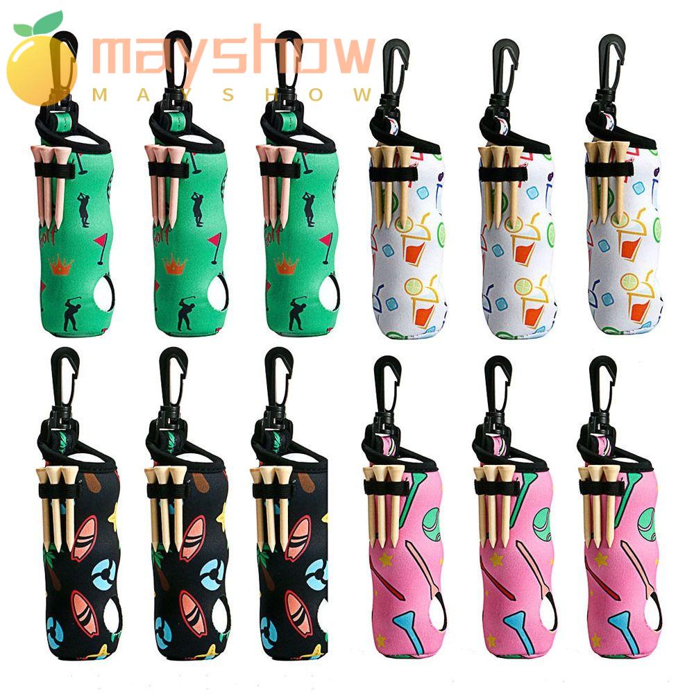 MAYSHOW Túi Đựng Bóng Golf Đeo Hông Bằng Cao Su Tổng Hợp Có Khóa Xoay Được
