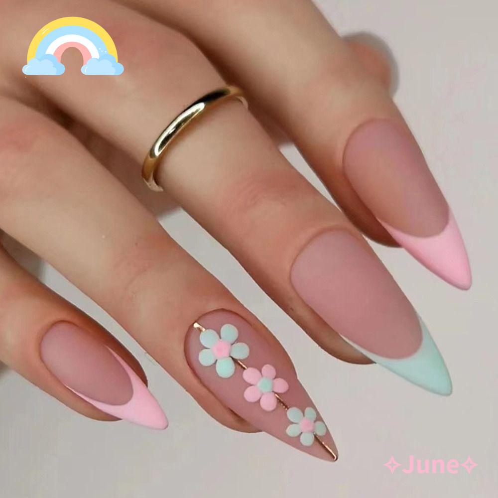 JUNE Set 24 Móng Tay Giả Hình Bướm