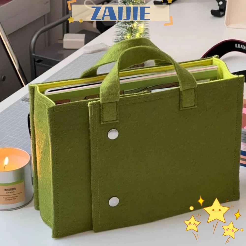 ZAIJIE24 Túi Xách Cỡ Lớn Gấp Gọn Thời Trang Công Sở Thanh Lịch