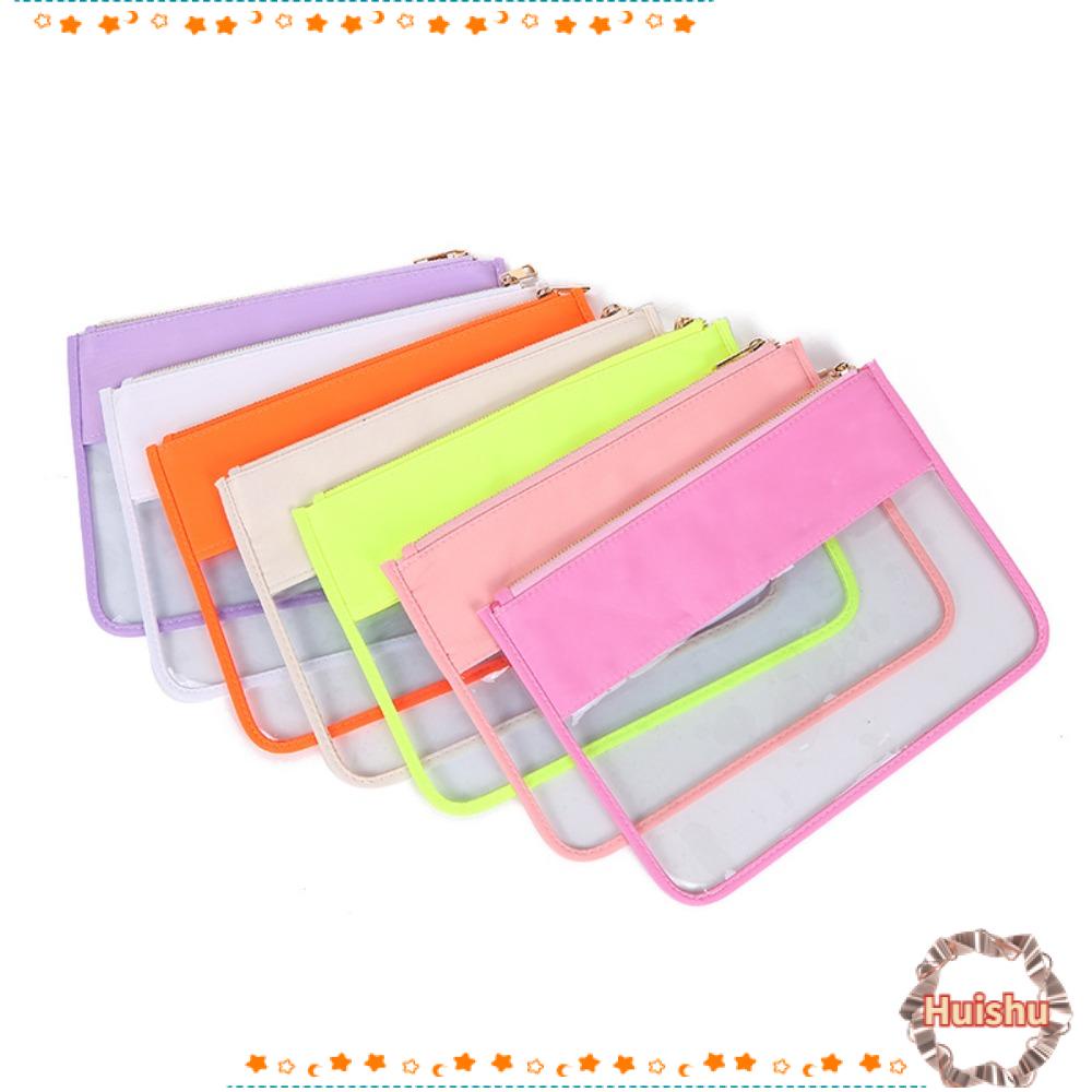 Túi Đựng Mỹ Phẩm Bằng Pvc Trong Suốt Sức Chứa Lớn Tiện Dụng Mang Theo Du Lịch DIY