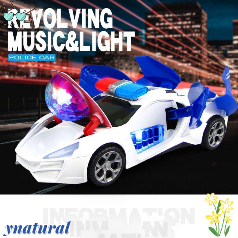YNATURAL Mô Hình Xe Hơi Đồ Chơi Chạy Bằng Pin Có Âm Thanh