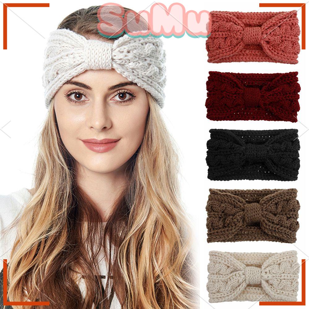 SUMU Băng Đô Cài Tóc Giữ Ấm Tai Thiết Kế Mới Thời Trang Dành Cho Nữ