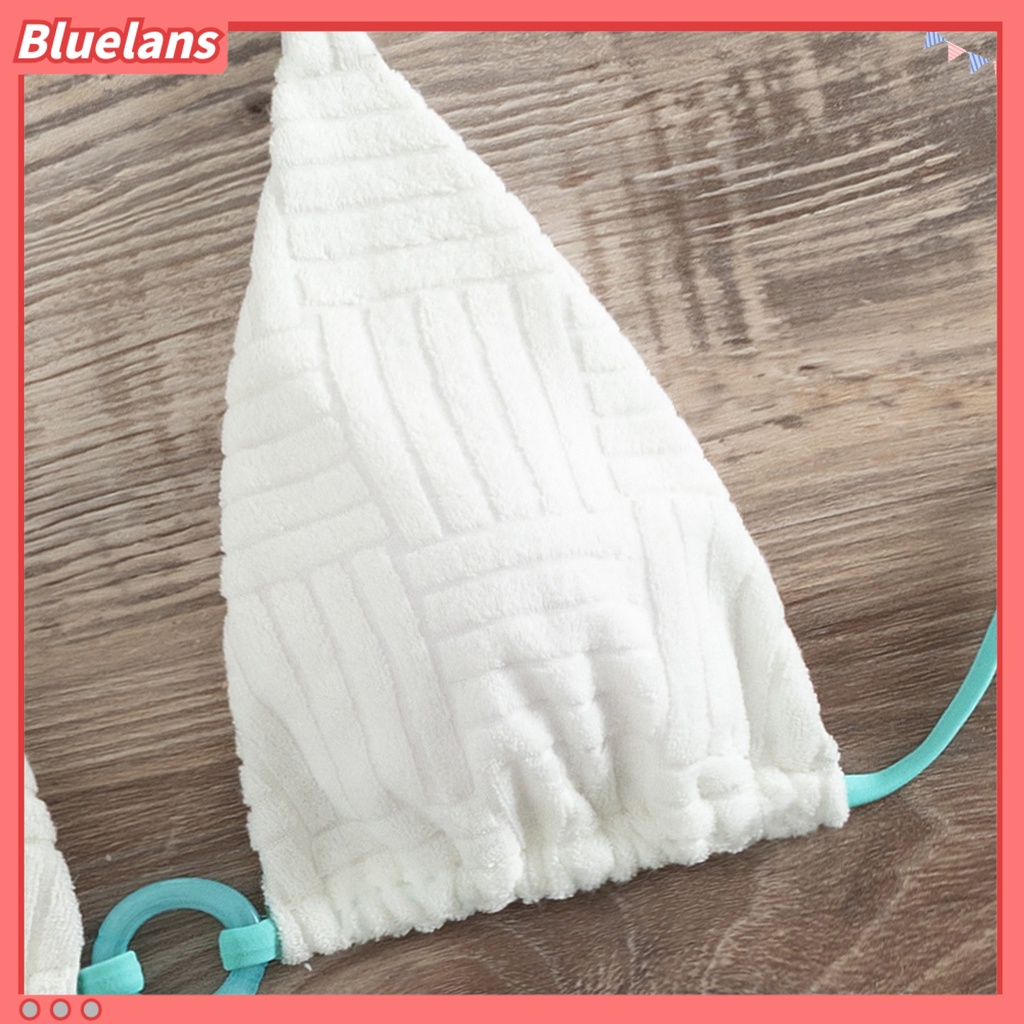 [BLS] Bộ Đồ Bơi 2 Mảnh Có Đệm Ngực Bằng Polyester Dây Đeo Có Thể Giặt Được Kèm Vòng Tròn Phụ Kiện Đi Biển Cho Nữ