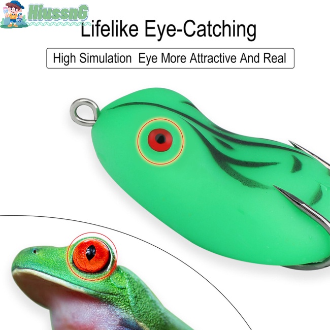 5 Mồi Câu Cá Giả Hình Ếch Bằng Nhựa Mềm 8g / 14g