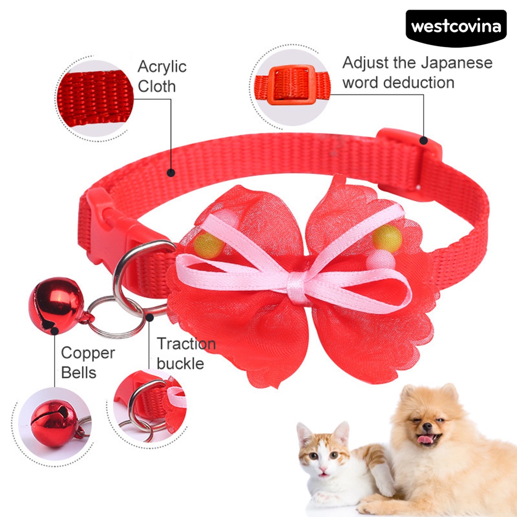 [COD]♞Vòng Cổ Gắn Chuông Màu Trơn Dễ Thương Dành Cho Thú Cưng