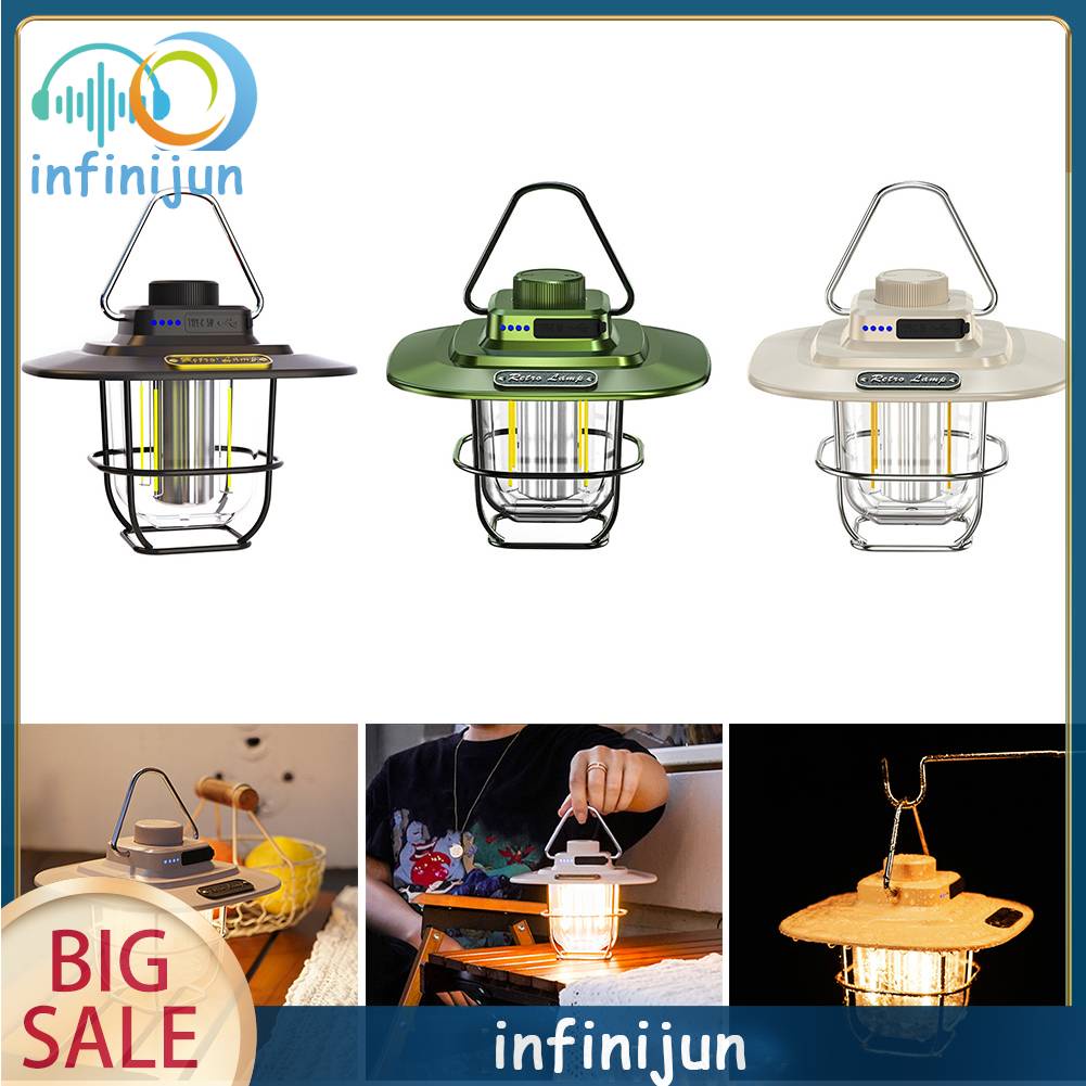 Đèn LED Cắm Trại Có Thể Sạc Lại Tiện Dụng