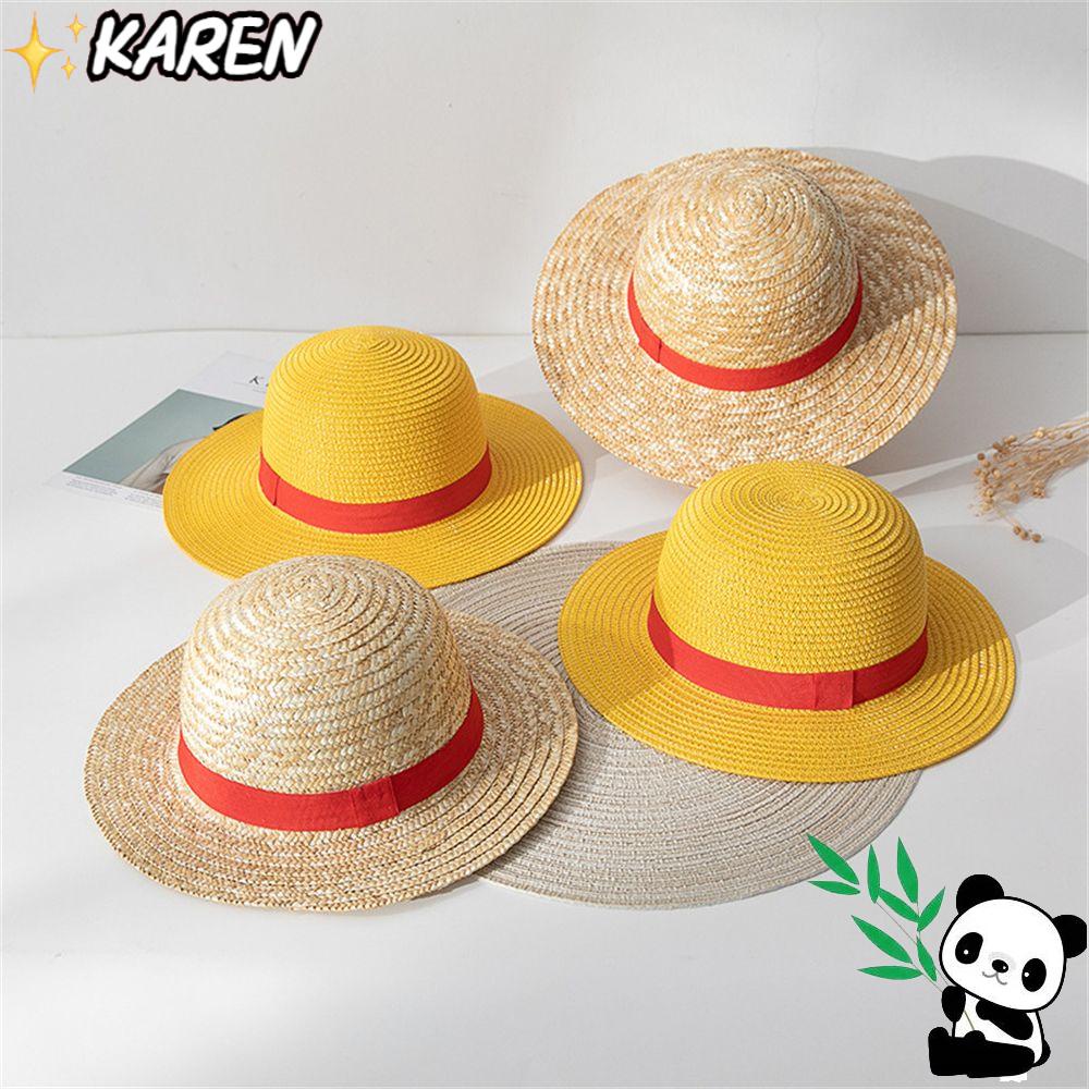 KAREN Nón Cối Rộng Vành Hóa Trang Nhân Vật Luffy Trong Phim One Piece