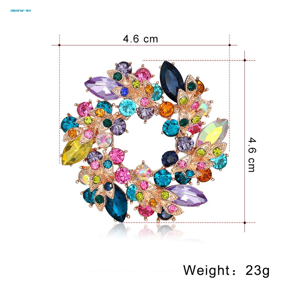 Ghim Cài Khăn Choàng Lụa Hình Hoa Phong Cách vintage