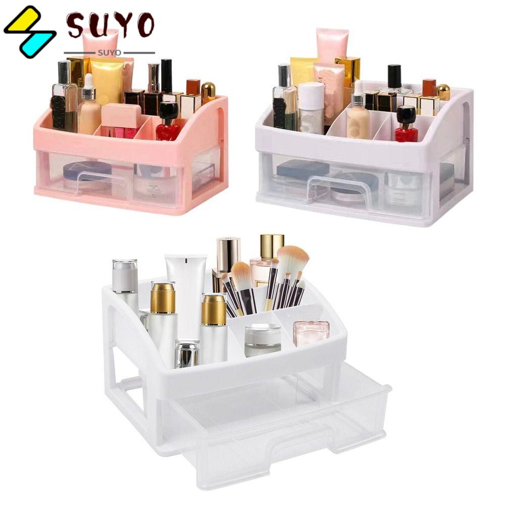 Suyo Hộp Đựng Cọ Trang Điểm Son Môi Đa Năng Màu Trắng