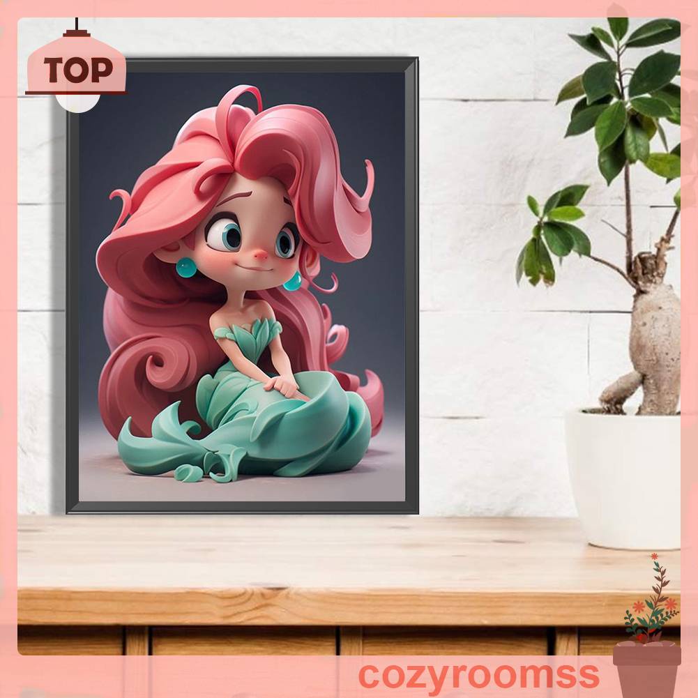 Tranh Đính Đá Kim Cương Toàn Bộ 5D DIY Hình Vẽ Công Chúa