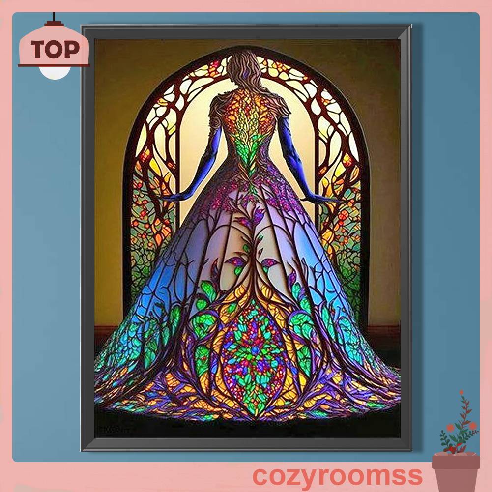 Tranh Đính Đá Kim Cương Toàn Bộ 5D DIY Hình Vẽ Nghệ Thuật Trang Trí Nhà Cửa