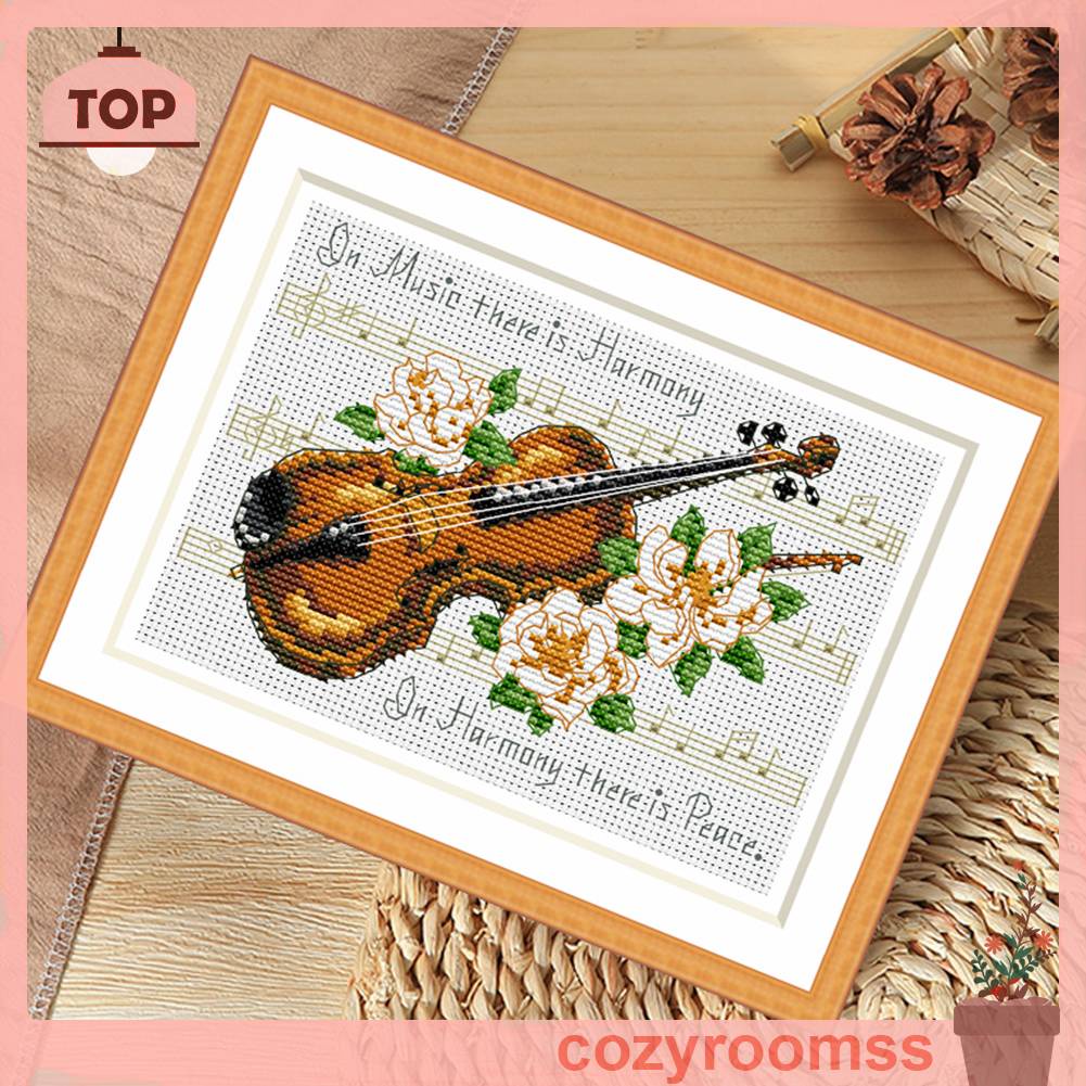 Bộ Tranh Thêu Chữ Thập 11CT Hình Đàn Violin