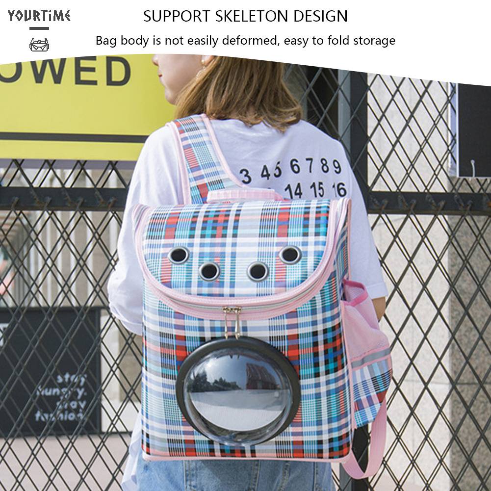 Ba Lô Địu Thú Cưng Thiết Kế Trong Suốt Thoáng Khí Tiện Dụng