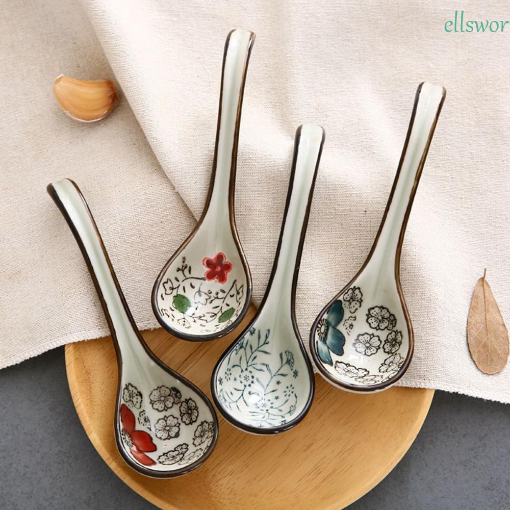 ELLSWORTH Muỗng Ăn Súp Bằng Sứ Phong Cách Nhật Bản Dành Cho Trẻ Em