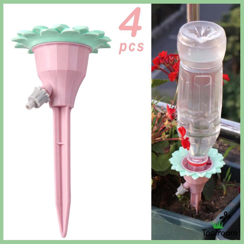 Set 4 Đầu Tưới Nước Tự Động Gắn Giỏ Cây Sân Vườn