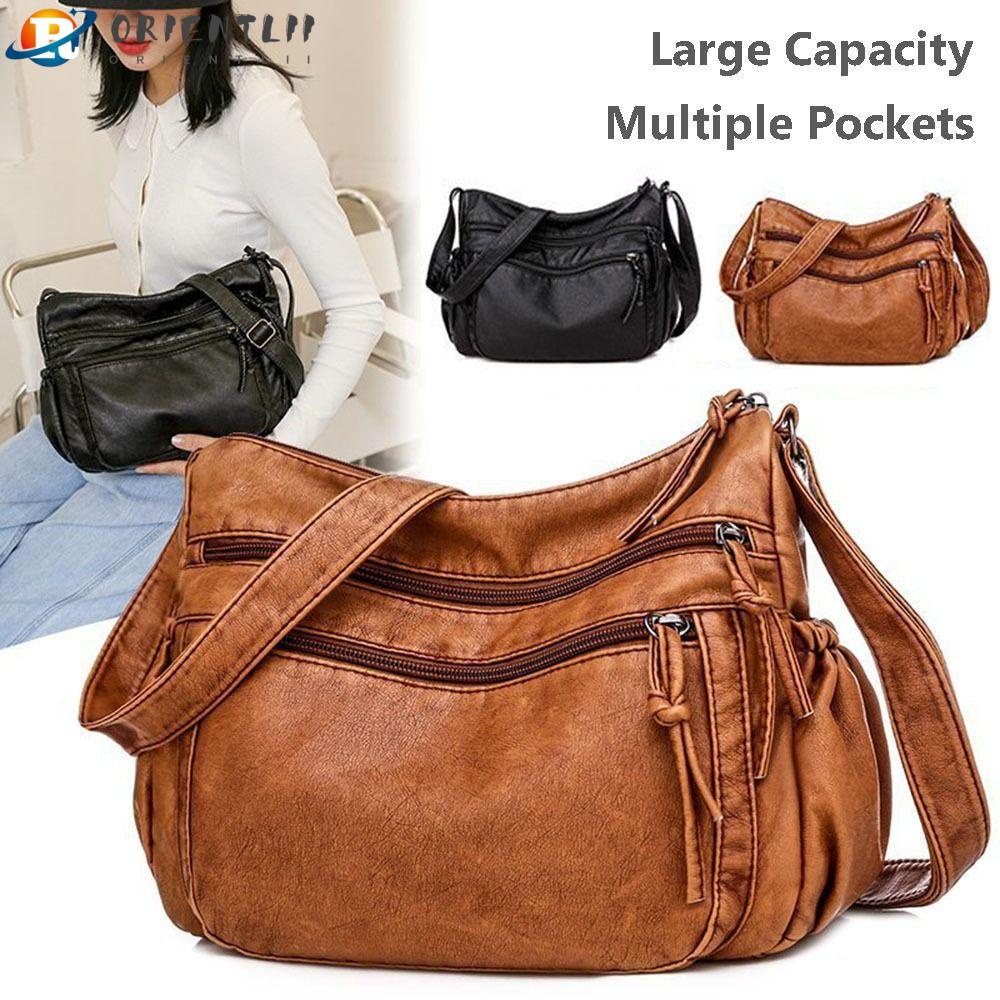 Túi Xách Da PU Orentlii Sức Chứa Lớn Có Thể Điều Chỉnh Kích Thước