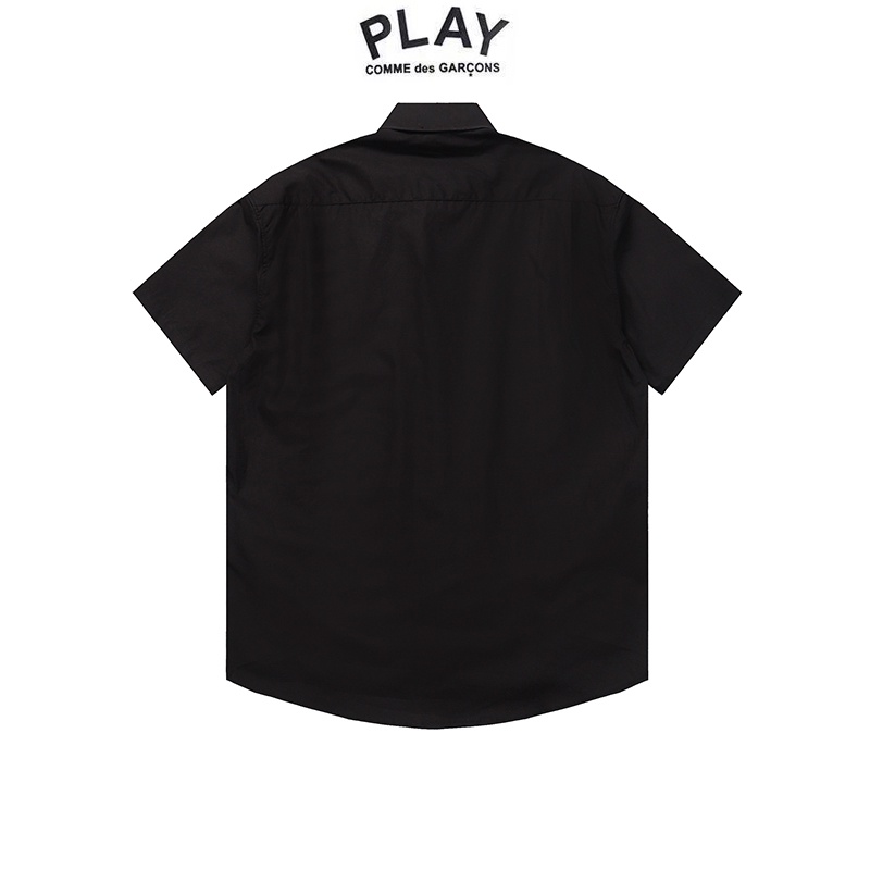 ❤❀  ❤ Áo Sơ Mi Cotton Ngắn Tay Thêu Họa Tiết Trái Tim Thời Trang Cho Cặp Đôi