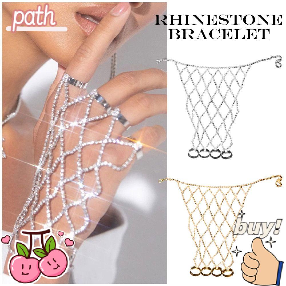 PATH Vòng Tay Đính Đá Phối Tua Rua Thời Trang