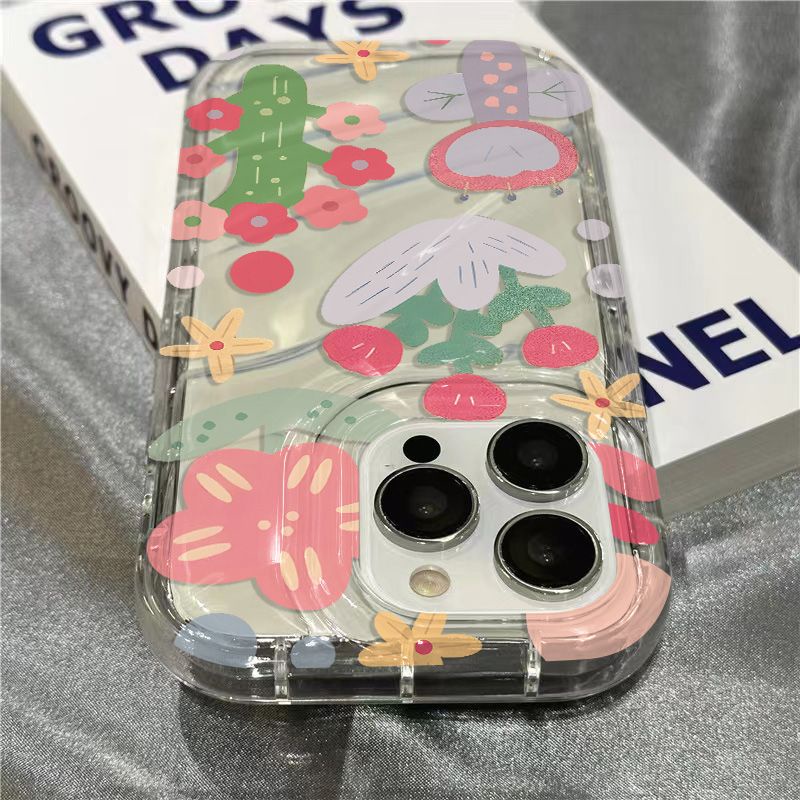 Ốp Điện Thoại Mềm Trong Suốt Họa Tiết Cây Xương Rồng Dành Cho iPhone 1178 / 1312Iphone 14 Pro Max xr