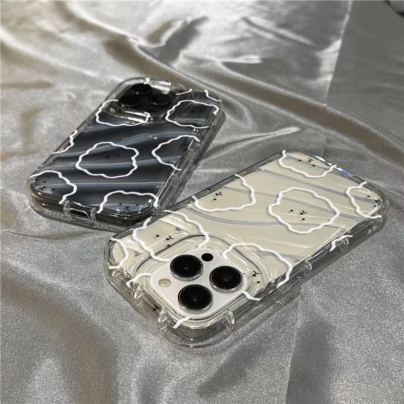 Ốp Điện Thoại Mềm Trong Suốt In Hình Gấu Trắng Dễ Thương Cho Iphone 11 / 14Promax 13127 / 8 xr