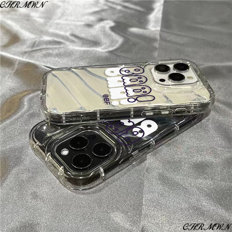 Ốp Điện Thoại Mềm Trong Suốt In Hình Ma Hoạt Hình Dễ Thương Cho iPhone14promax 1312 / 11 7 / 8plus xr /ins LGFC