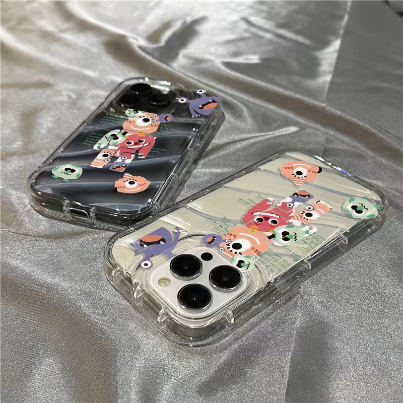 Ốp Điện Thoại Mềm Chống Sốc In Hình Gấu Hoạt Hình Cho Iphone 14pro118pl 7iPhone12 13max HR1T