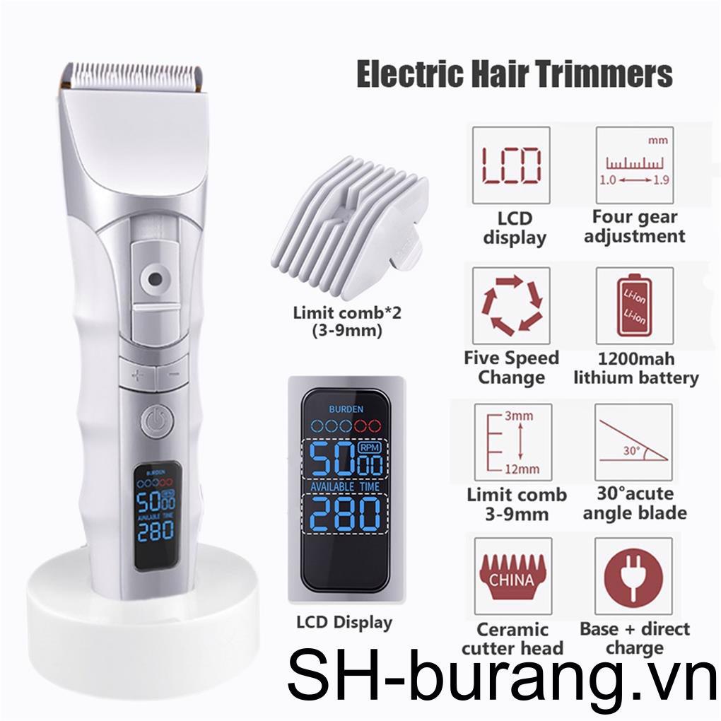 Tông Đơ Điện Cắt Tóc Có Thể Sạc Lại Cho Nam Nữ